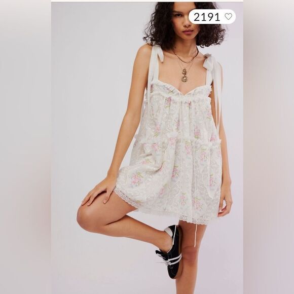 Free People For Love & Lemons Dakota Mini Dress/ size L